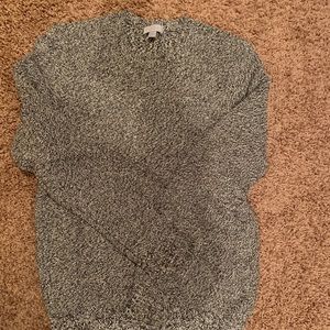 COS Jacquard two tone sweater navy white